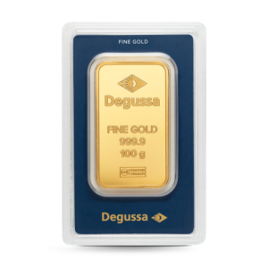 100g Goldbarren Degussa*